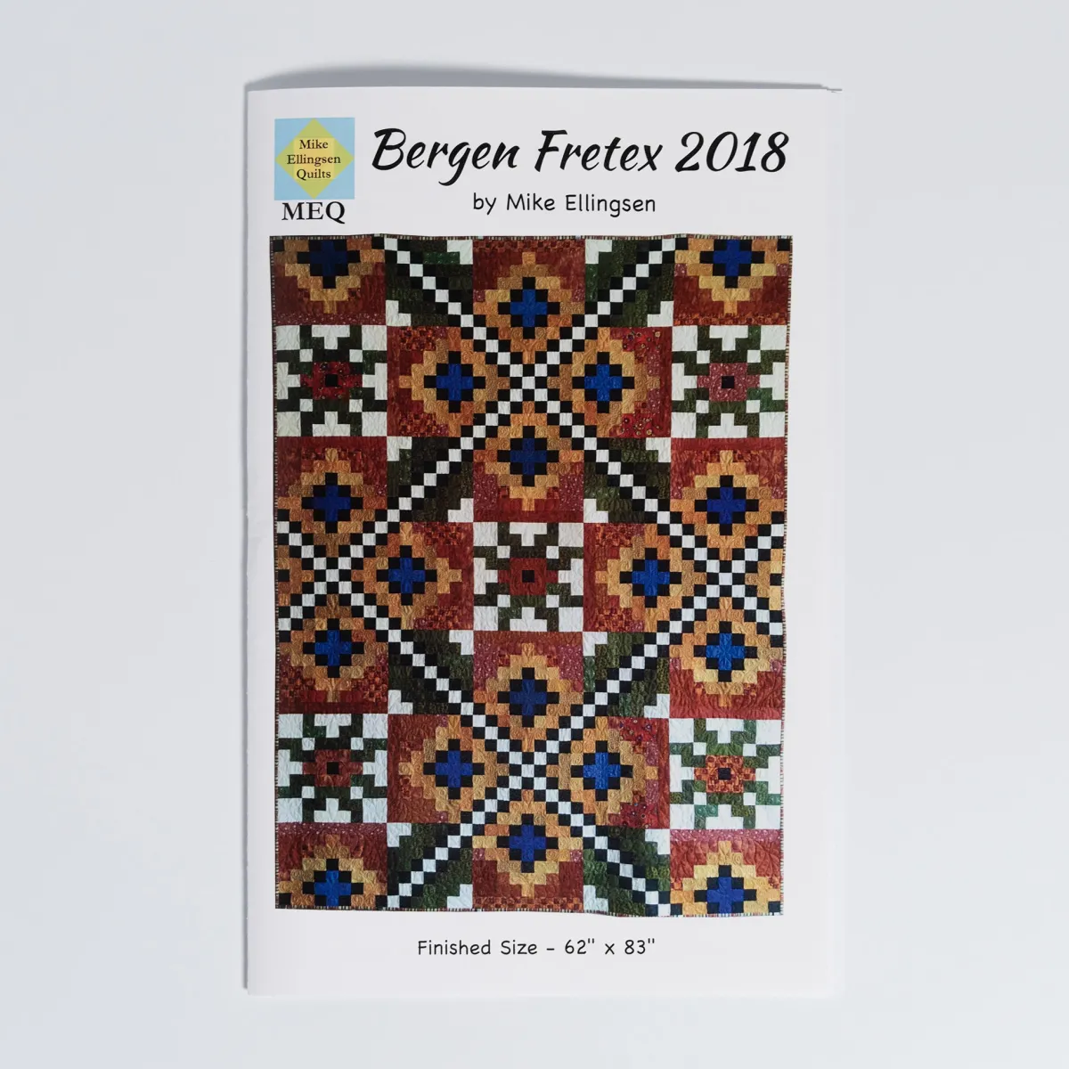 Vesterheim Patterns & Design Packets-Bergen Fretex 2018 Quilt Pattern by Mike Ellingsen