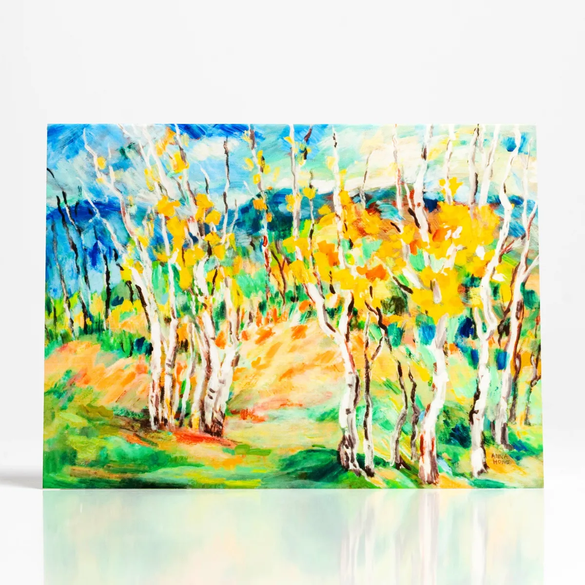 Vesterheim Single Cards-Birches in Norway by Anna Hong  - Collection Card
