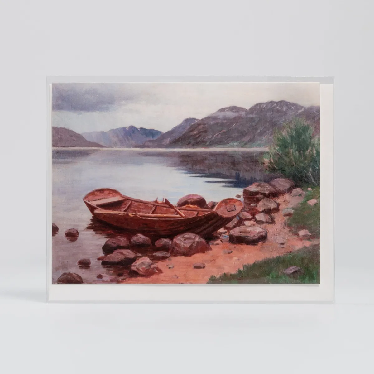 Vesterheim Single Cards-Boat on Shore By Herbjørn Gausta - Collection Card