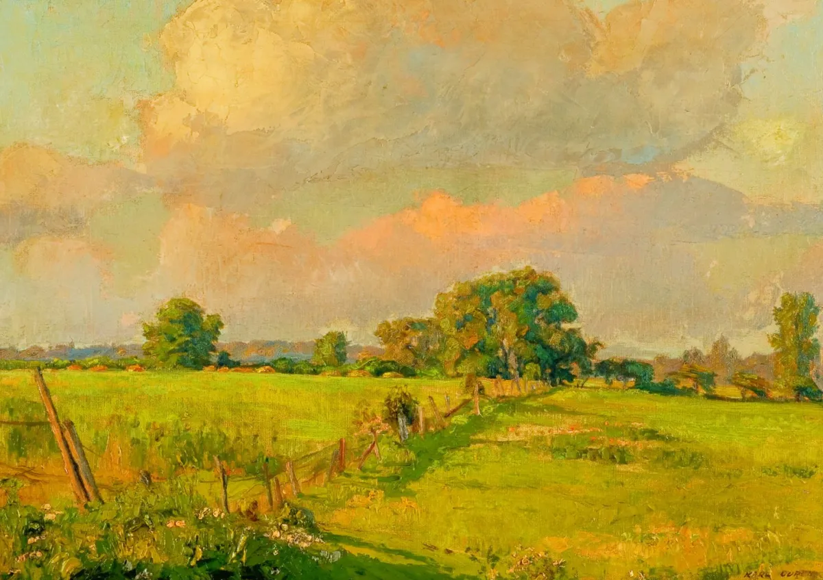 Vesterheim Giclee Reproduction Prints-Giclée Print from 's Collections - American Farm Scene by Karl Ouren
