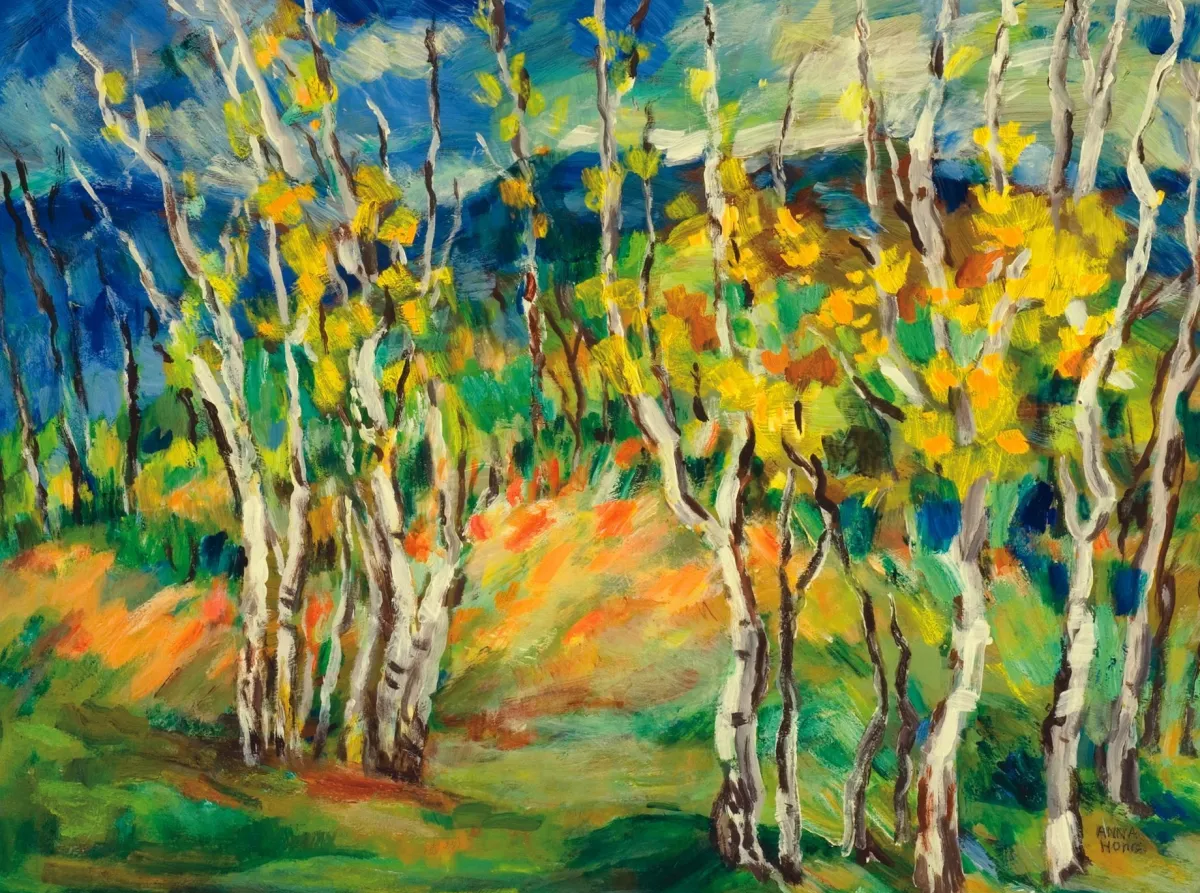 Vesterheim Giclee Reproduction Prints-Giclée Print from 's Collections - Birches in Norway by Anna Hong