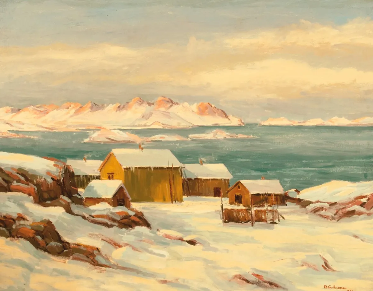 Vesterheim Giclee Reproduction Prints-Giclée Print from 's Collections - Fisherman's Home by Peer Gulbrandsen
