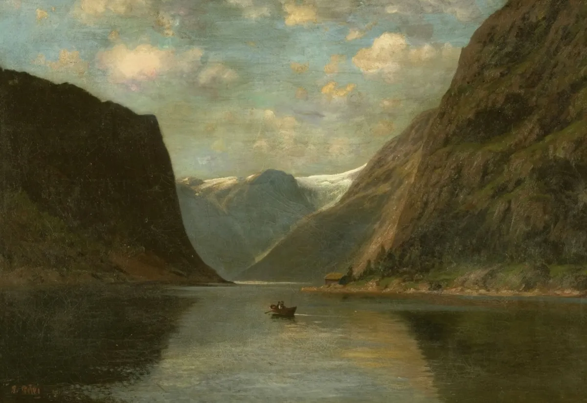 Vesterheim Giclee Reproduction Prints-Giclée Print from 's Collections - Norwegian Landscape by Erik Petri