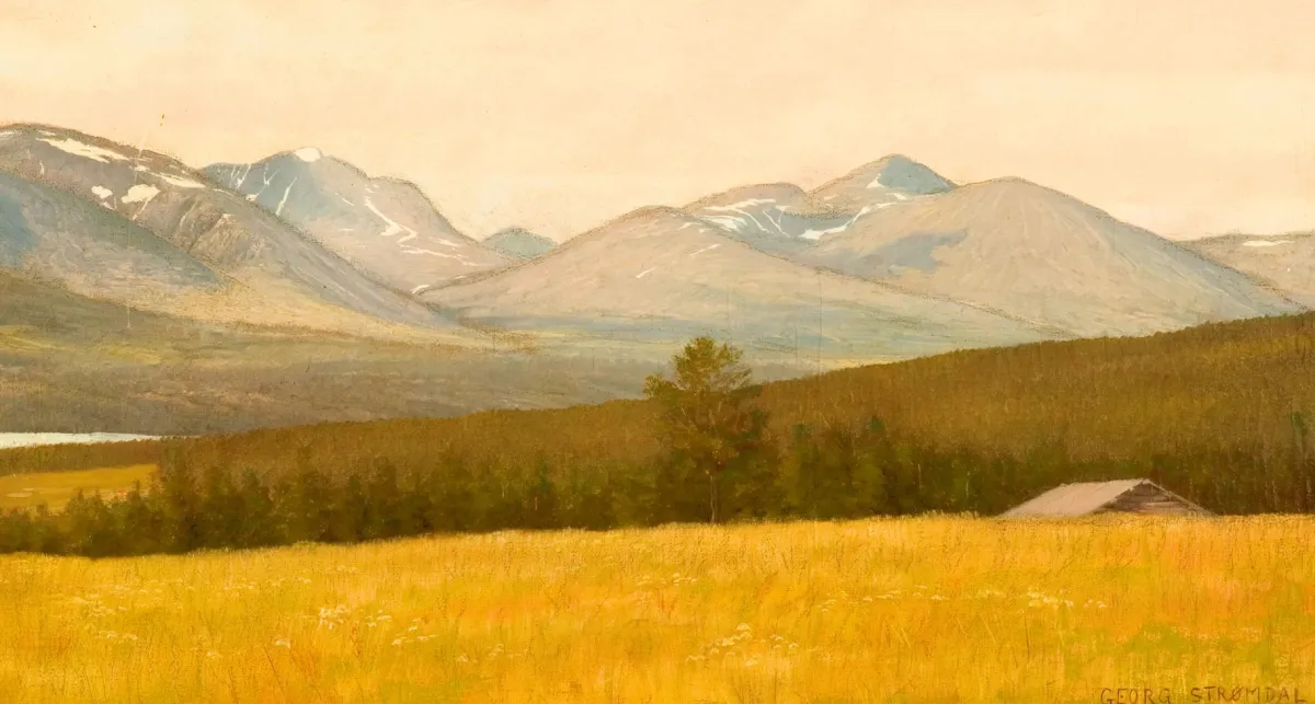 Vesterheim Giclee Reproduction Prints-Giclée Print from 's Collections - Rondane Mountains by Georg Stromdal