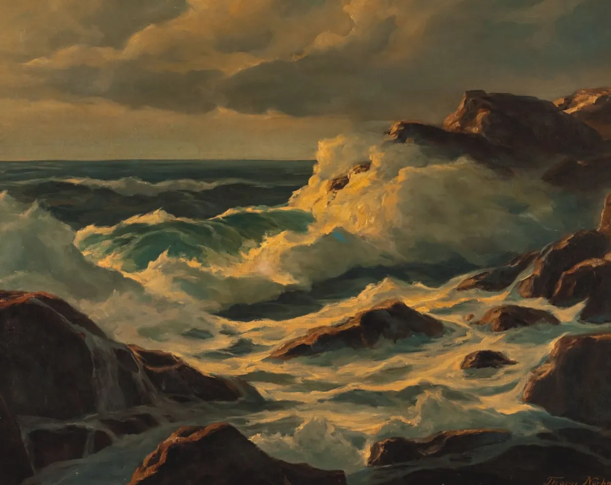 Vesterheim Giclee Reproduction Prints-Giclée Print from 's Collections - Sjursholmen Hvaler by Thorn Norheim
