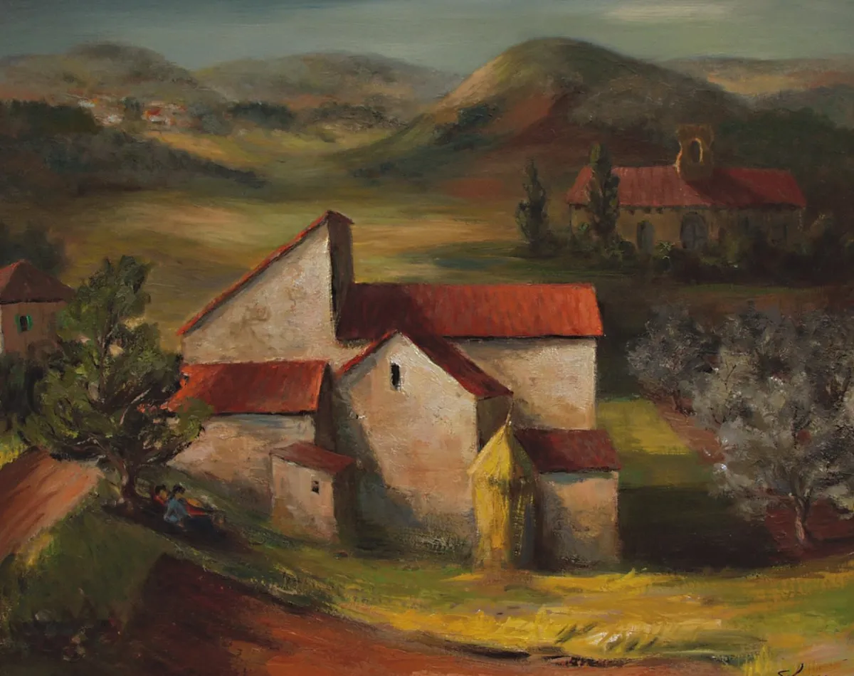 Vesterheim Giclee Reproduction Prints-Giclée Print from 's Collections - Spanish Church by Theodore J. Sohner