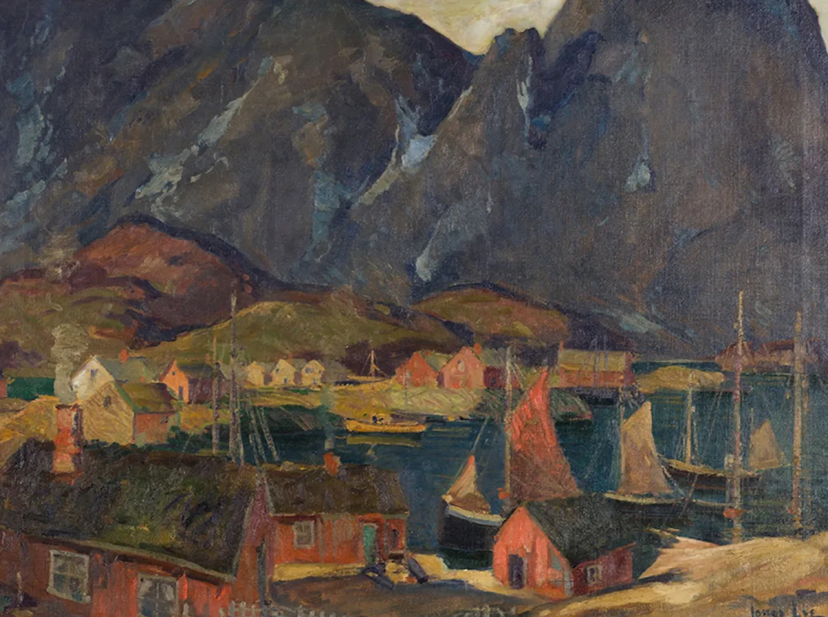Vesterheim Giclee Reproduction Prints-Giclée Print from 's Collections - Svolvær Harbor by Jonas Lie