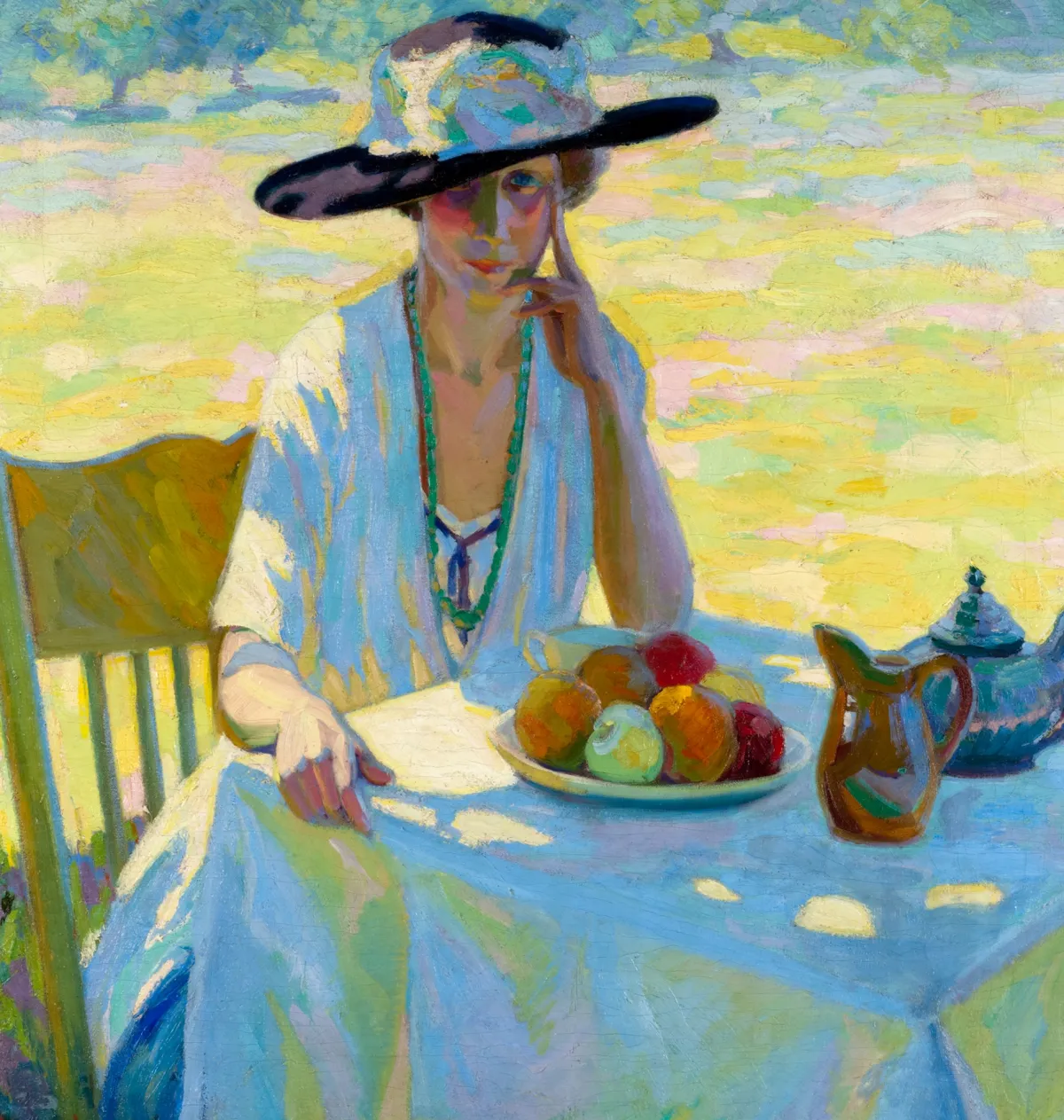 Vesterheim Giclee Reproduction Prints-Giclée Print from 's Collections - Tea Table by Arild Weborg