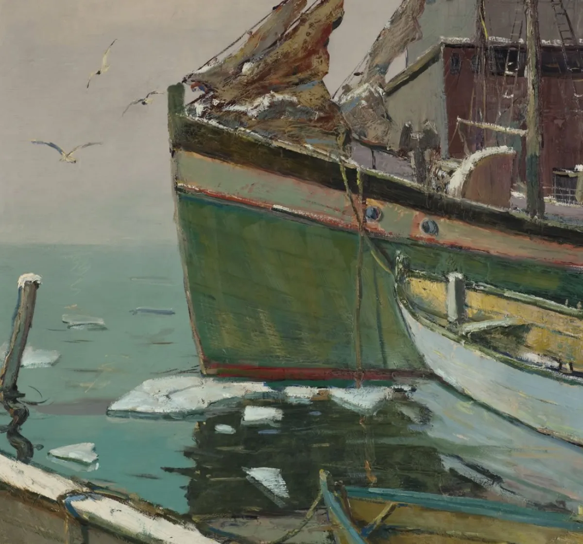 Vesterheim Giclee Reproduction Prints-Giclée Print from 's Collections - Tied Up Near Coney Island by Finn Nord