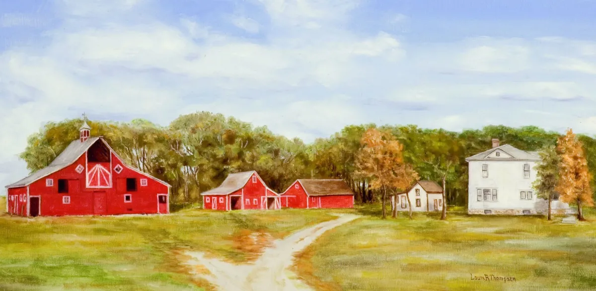 Vesterheim Giclee Reproduction Prints-Giclée Print from 's Collections - Wickney Farm by Louis R. Thompson