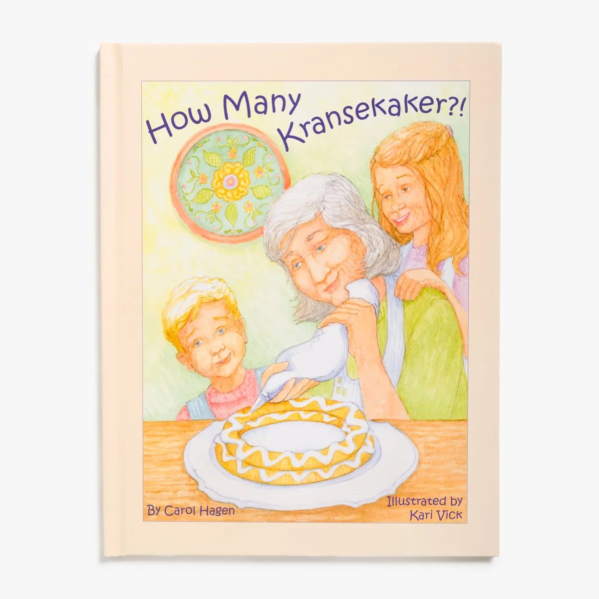 Vesterheim Children-How Many Kransekaker?! Book and Puzzle Set by Carol Hagen
