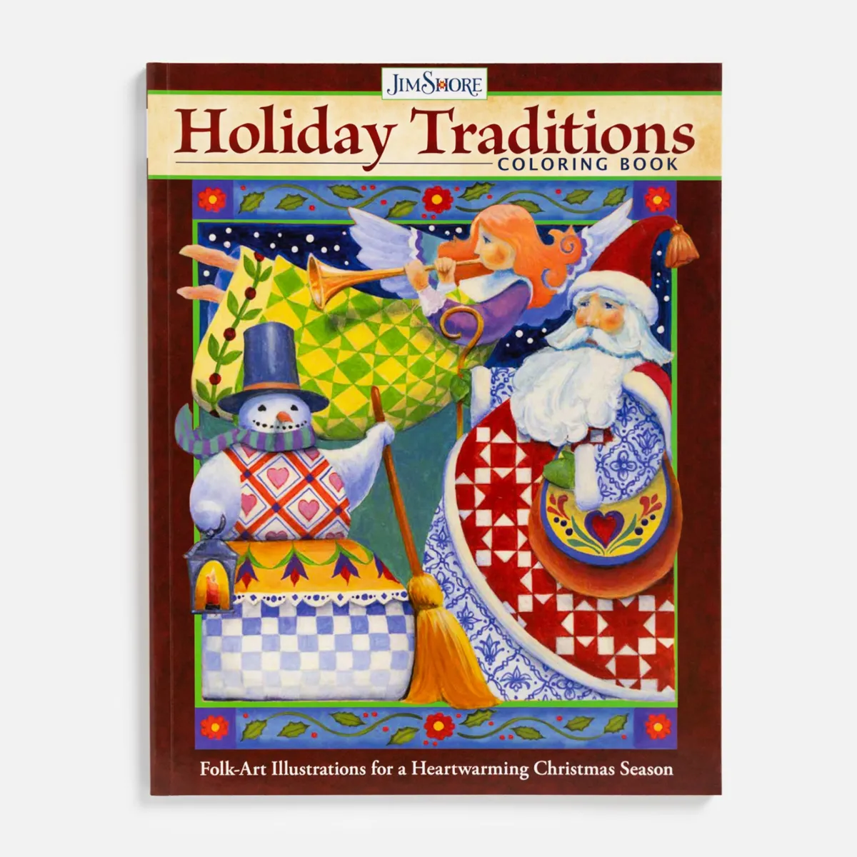 Vesterheim Toys | Patterns & Design Packets-Jim Shore Holiday Traditions Coloring Book