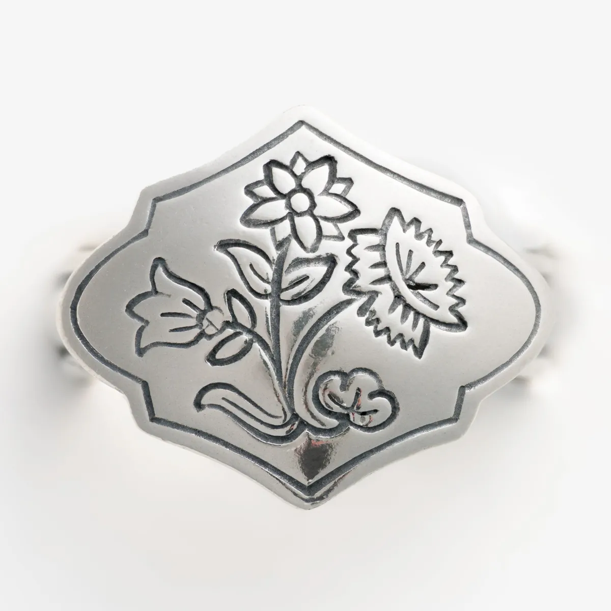 Vesterheim Sølje Jewelry | Modern Jewelry-Nordland Bunad Ring by Sylvsmidja