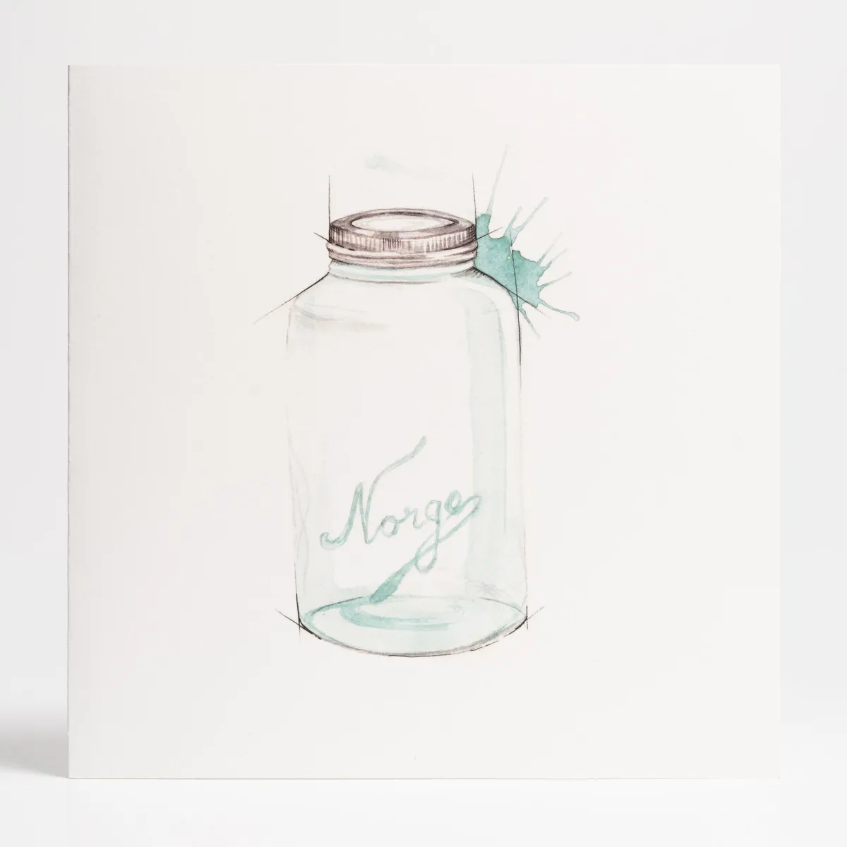 Vesterheim Single Cards-Norgesglass Card by Mona Stenseth Erlandsen