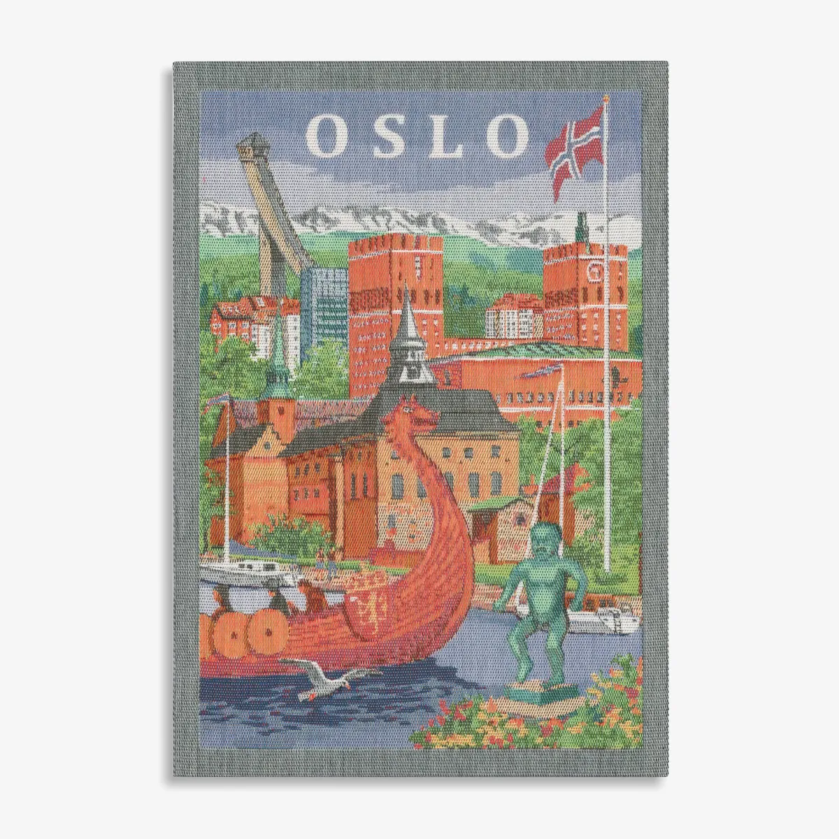 Vesterheim Towels, Runners, & Washcloths-Oslo Tea Towel by Ekelund