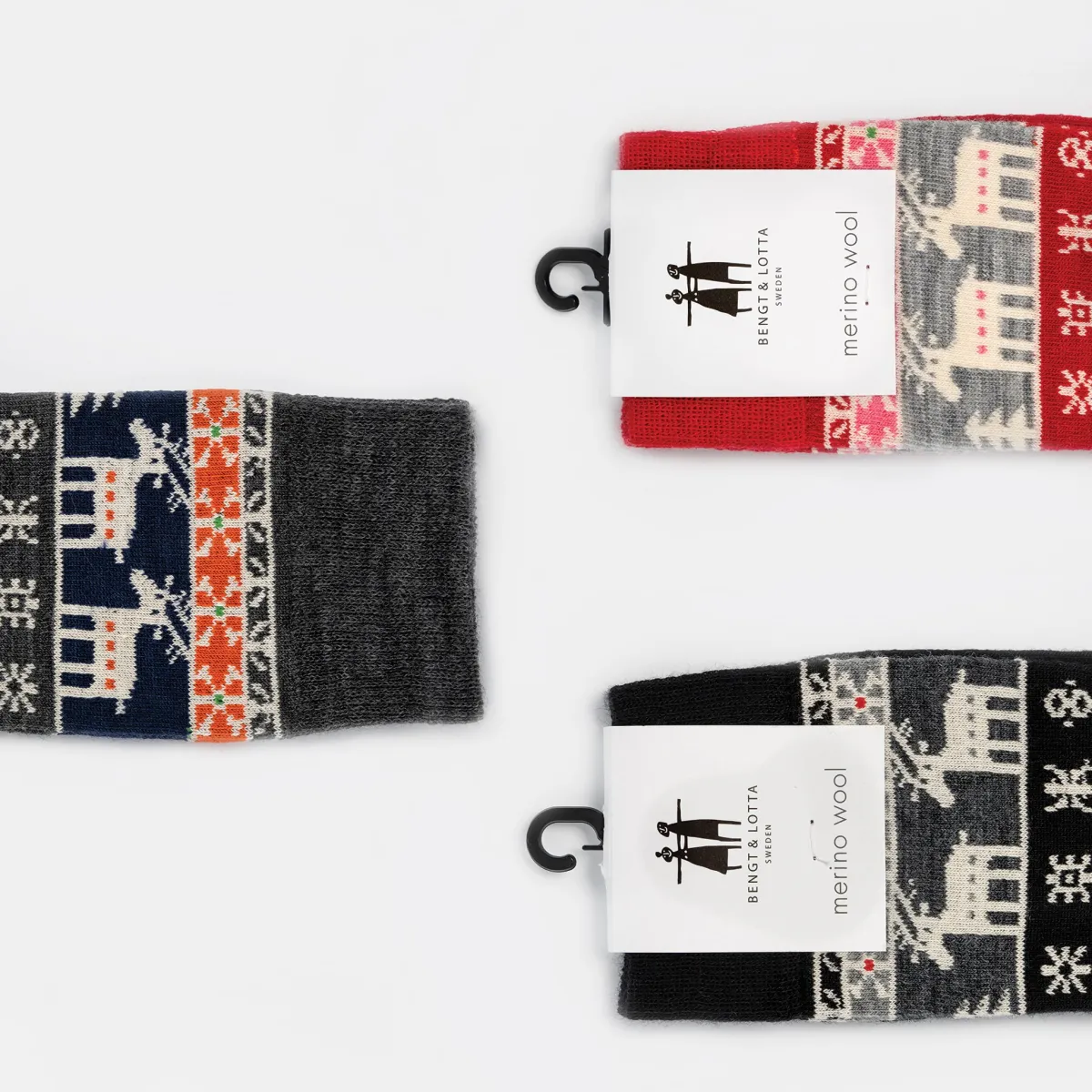 Vesterheim Socks | Men-Reindeer Socks from Bengt & Lotta