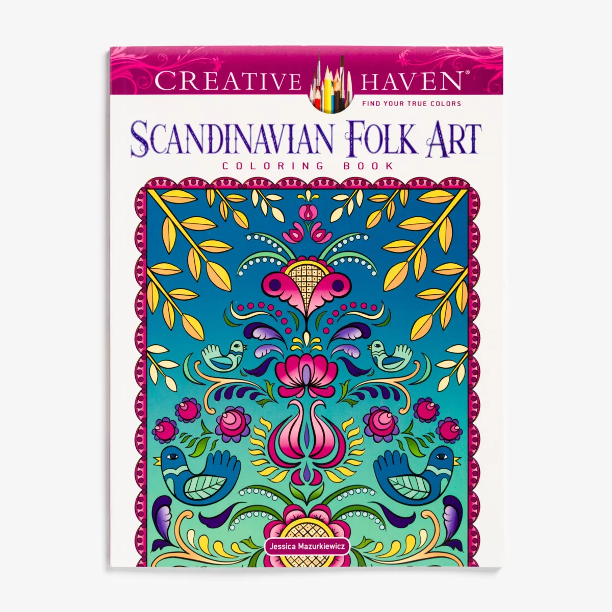 Vesterheim Toys | Rosemaling-Scandinavian Folk Art Coloring Book