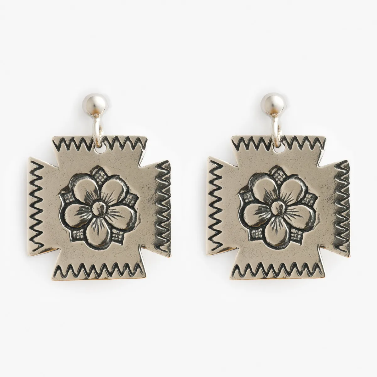 Vesterheim Sølje Jewelry | Modern Jewelry-St. Olaf's Rose Earrings by Sylsmidja