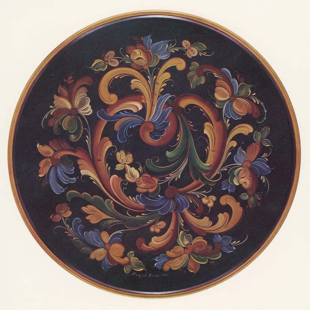 Vesterheim Rosemaling | Patterns & Design Packets-Telemark Rosemaling Patterns by Bergljot Lund Set C
