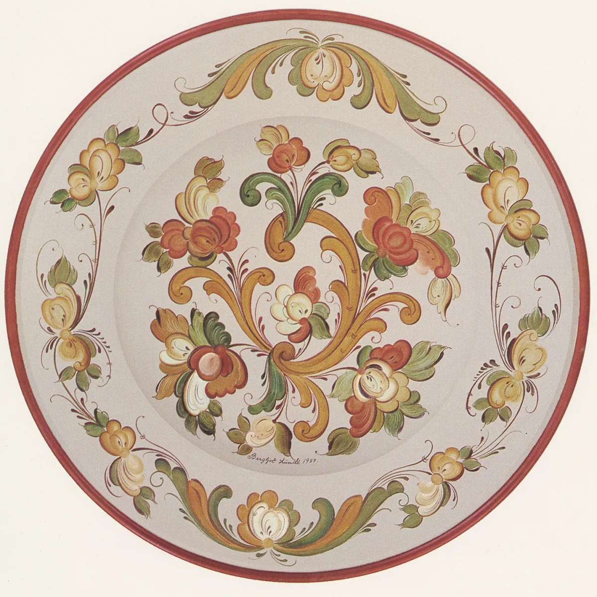 Vesterheim Rosemaling | Patterns & Design Packets-Telemark Rosemaling Patterns by Bergljot Lund Set C